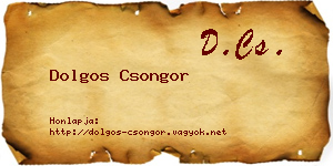 Dolgos Csongor névjegykártya